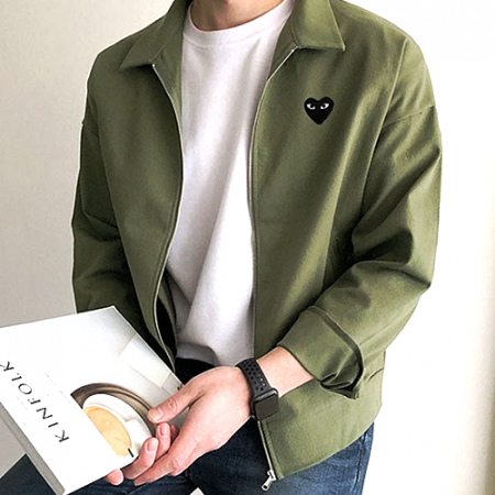 꼼데가*송 면 트러커 자켓