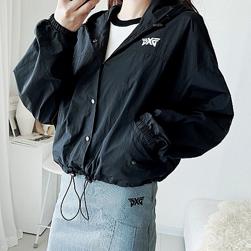 P*G 숏 후드 쟈켓