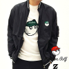 Malbon 말* Men Blow Stadium Jacket