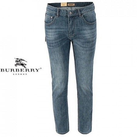BURBERRY 체크 로고 슬림 일자진