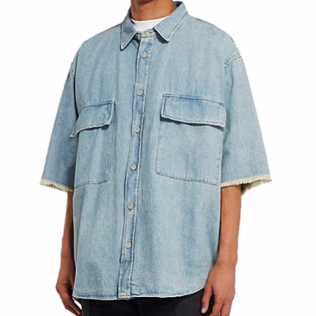 피어오*갓 fear of god 포켓데님 오버 반팔 셔츠