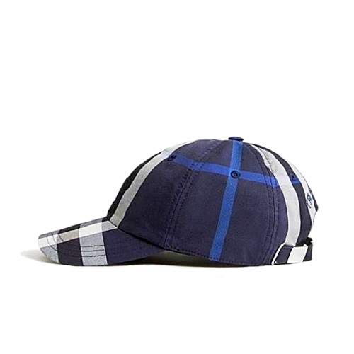 BURBERRY 체크 코튼 블렌드 베이스 볼캡