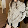 미우 MIUMIU 클래식 스트라이프 셔츠