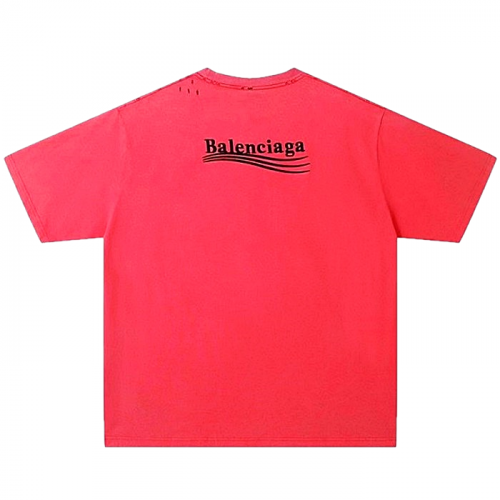 BALENCIAGA 페이드웨이브 디스트 티셔츠