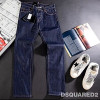 DSQUAR*D2 블랙텝 생지 데님진