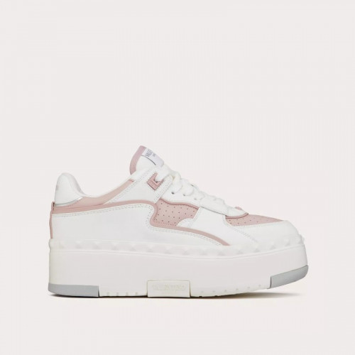 VALENTINO 프리도트 XL 스니커즈 - 화이트/로즈/실버