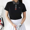 타이틀리*트 TITLEIST 포인트 배색 반팔티셔츠