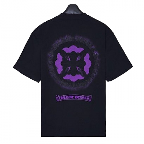 크롬*츠 Chrome hearts 레더 나염 오버핏 티셔츠