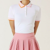 GFORE 콘트라스트 테크 카라티셔츠