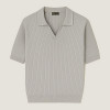 Loro Piana 스톨라인드 실크드 숏슬리브 폴로