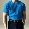 라코스테 LACOSTE 와플 브이넥 니트