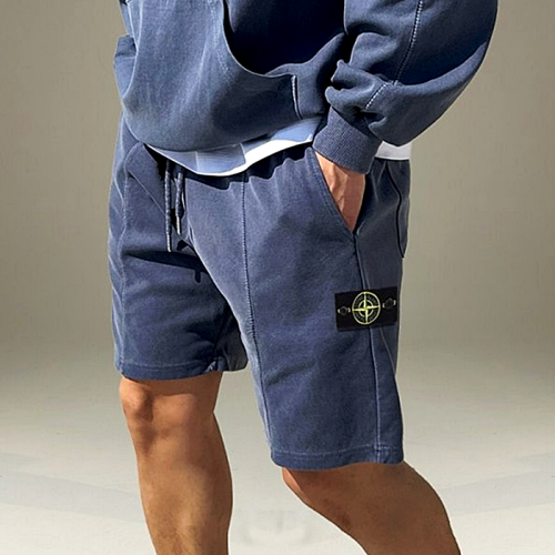 스톤아일*드 STONE ISLAND 피그먼트 하프팬츠