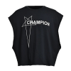 릭오웬스 Rick Owens 베벨드 로고 컷오프 티셔츠