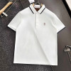 BRUNELLO CUCINELLI 시그니처 자수로고 면실크 카라티
