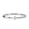 TIFFANY & CO.네로우 파베 힌지드 뱅글