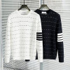 톰브라운 THOM BROWNE 사선 양모 라운드 니트