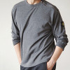 STONE ISLAND 사선지퍼 라운드 티셔츠