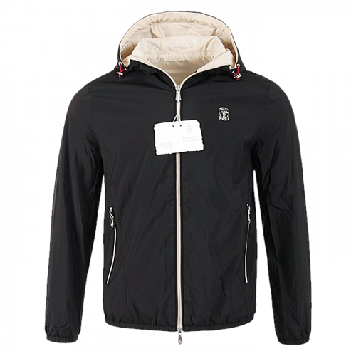 브루넬로 쿠치넬리 BRUNELLO CUCINELLI 로고 자수 바람막이