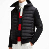 MONCLER 로고 패치 울 니트 패딩자켓