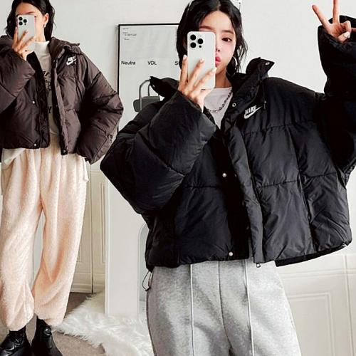 NIKE 하이넥 블록 패딩