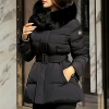 몽클레어 Moncler 폭스퍼 후드 숏패딩