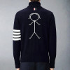 THOM BROWNE 인타르시아 톰 아이콘 콜라보 터틀넥 스웨터