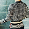 THOM BROWNE 블랙 하운즈 라운드 니트 9719