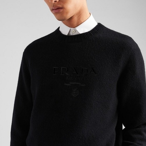 PRA*A 엠브로이더 크루넥 스웨터