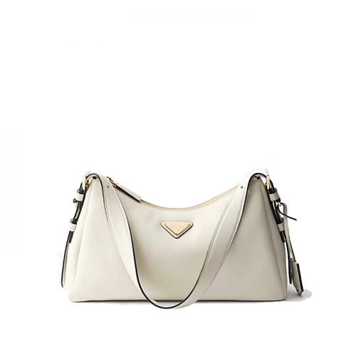 PRADA 에메 미디엄 레더 숄더백 - 화이트