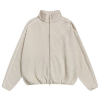 FEAR OF GOD ESSENTIALS 파이핑 플리스 집업