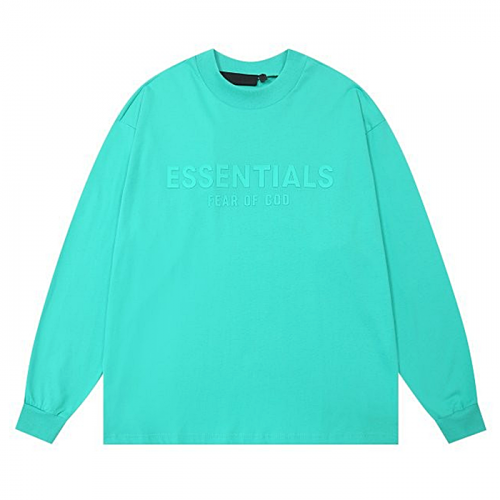 FEAR OF GOD ESSENTIALS 톤온톤 로고 저지 롱 슬리브
