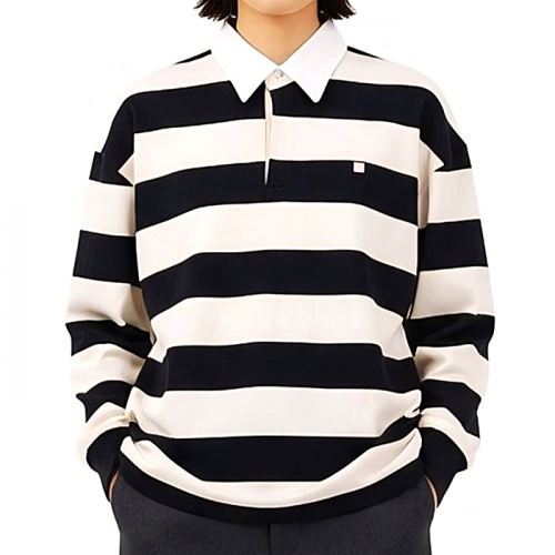Acne Studios 스트라이프 카라 롱슬리브