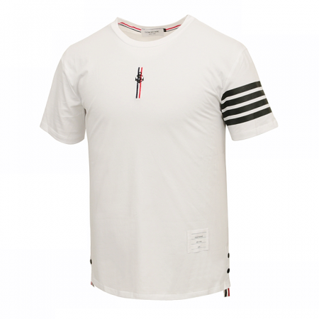 THOM BROWNE 4바 마린자수 실켓 티셔츠