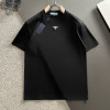 PRADA 삼각패치로고 반팔 라운드 티셔츠