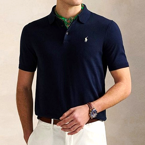 polo ralphlauren 3버튼 카라 니트 반팔