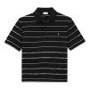 SAINT LAURENT 카산드라 스트라이프 숏슬리브 폴로