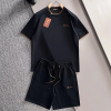 로로피아나 Loro Piana 넥포인트 자수 면실켓 라운드 SET
