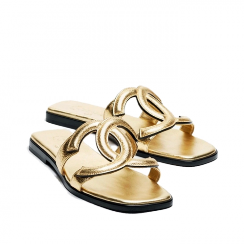 샤넬 CHANEL CC로고 뮬 슬리퍼