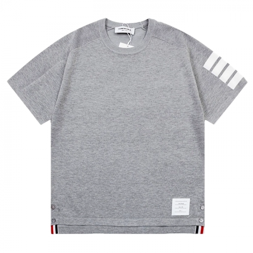 THOM BROWNE 4바 크루넥 밀라노 반팔 니트