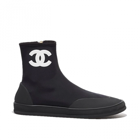 CHANEL 코코비치 믹스드 파이버 쇼트 부츠