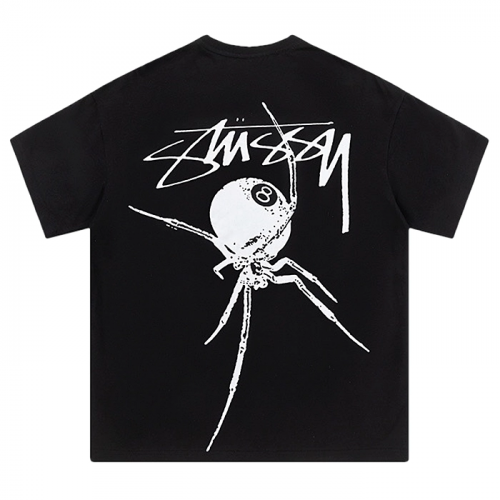 STUSSY 8볼 스파이더 프린트 티셔츠