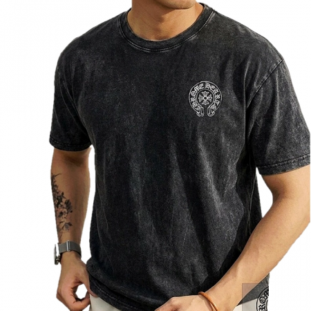 Chrome Hearts 자수 피그먼트 워싱 오버핏 티셔츠 CR2021
