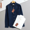 Loro Piana 로고 자수 썸머 린넨 셔츠