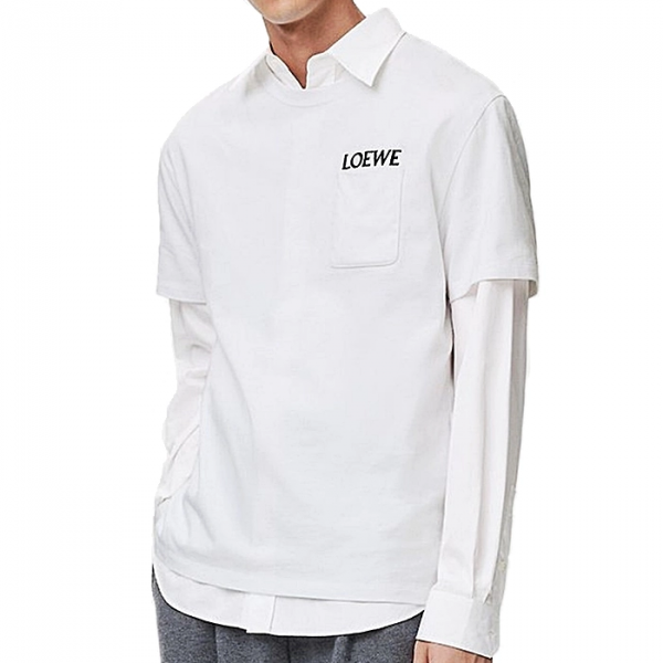 LOEWE 릴렉스드 포켓 티셔츠