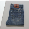 BRUNELLO CUCINELLI 가죽 로고 패치 데님 팬츠