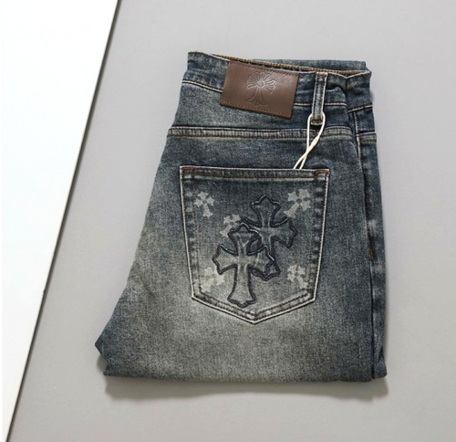 Chrome Hearts 크로스 워싱 데님팬츠