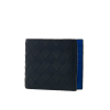 BOTTEGA VENETA 인트레치아토 폴더 지갑 - 블랙 & 블루