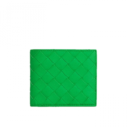 BOTTEGA VENETA 인트레치아토 폴더 지갑 - 그래스