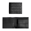BOTTEGA VENETA 동전지갑 인트레치아토 폴더형 지갑 - 블랙