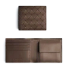 BOTTEGA VENETA 동전지갑 인트레치아토 폴더형 지갑 - 브라운